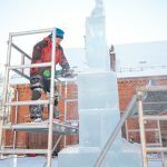 Vyčio ledo skulptūra Raudondvaryje